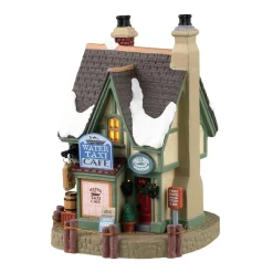 Village de Noël Lemax lumineux Café eau Taxi
