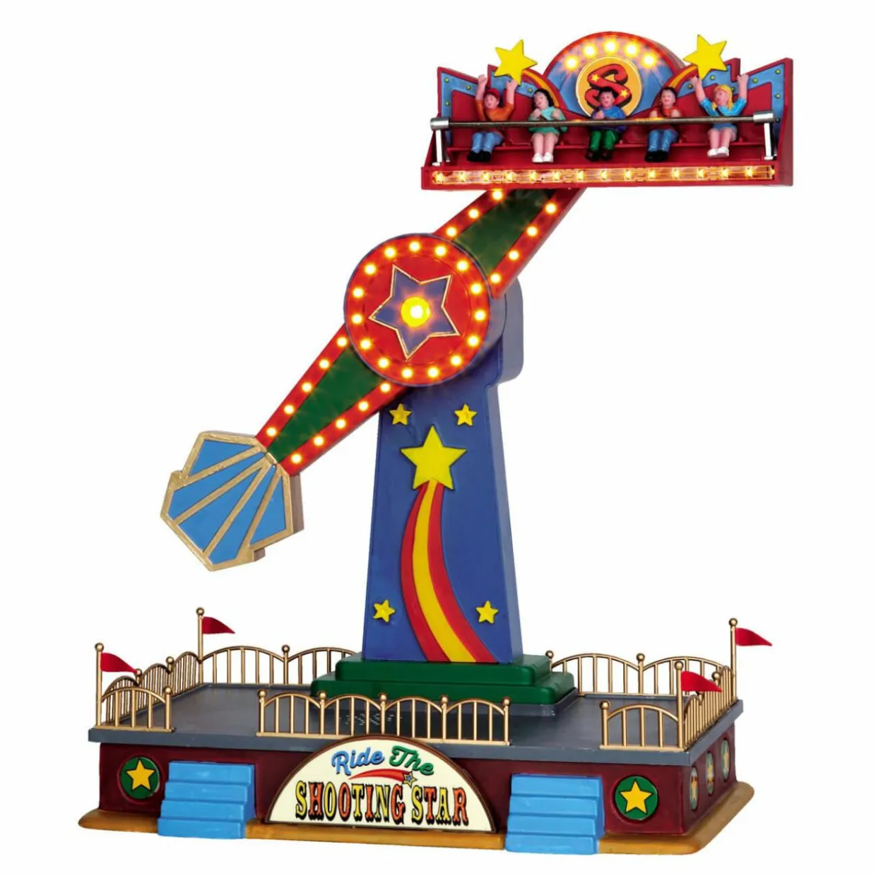 Village de Noël Lemax lumineux, musical et en mouvement Etoile filante