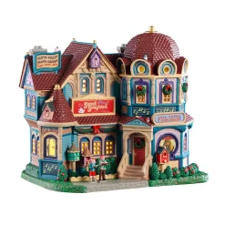 Village de Noël Lemax lumineux École de musique L'Oiseau chanteur