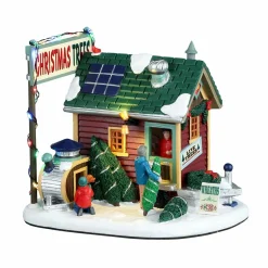 Village de Noël Lemax à piles lumineux Tiny house des sapins