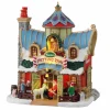 Village de Noël Lemax à piles lumineux Zoo pour enfants