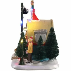 Village de Noël Lemax à piles lumineux Vendeur de sapins