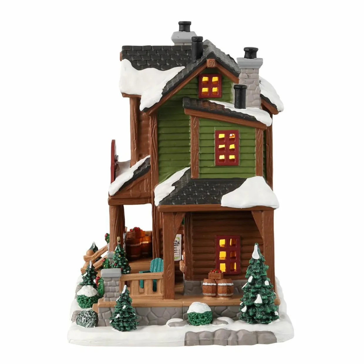 Village de Noël Lemax à piles lumineux Cidrerie White Moutain