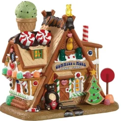 Village de Noël Lemax à piles lumineux Confiserie