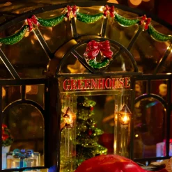 Village de Noël lumineux, animé et musical La fabrique à jouets