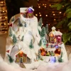 Village de Noël lumineux et musical Station de ski animée