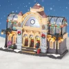 Village de Noël lumineux et musical Gare de train