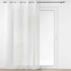 Voilage brodé œillets (140 x 240 cm) Odessa Or