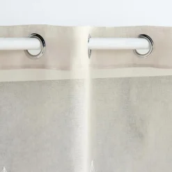 Voilage brodé (140 x 240 cm) Galactée Taupe