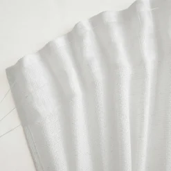 Voilage galon fronceur effet lin (140 x 240 cm) Luca Blanc
