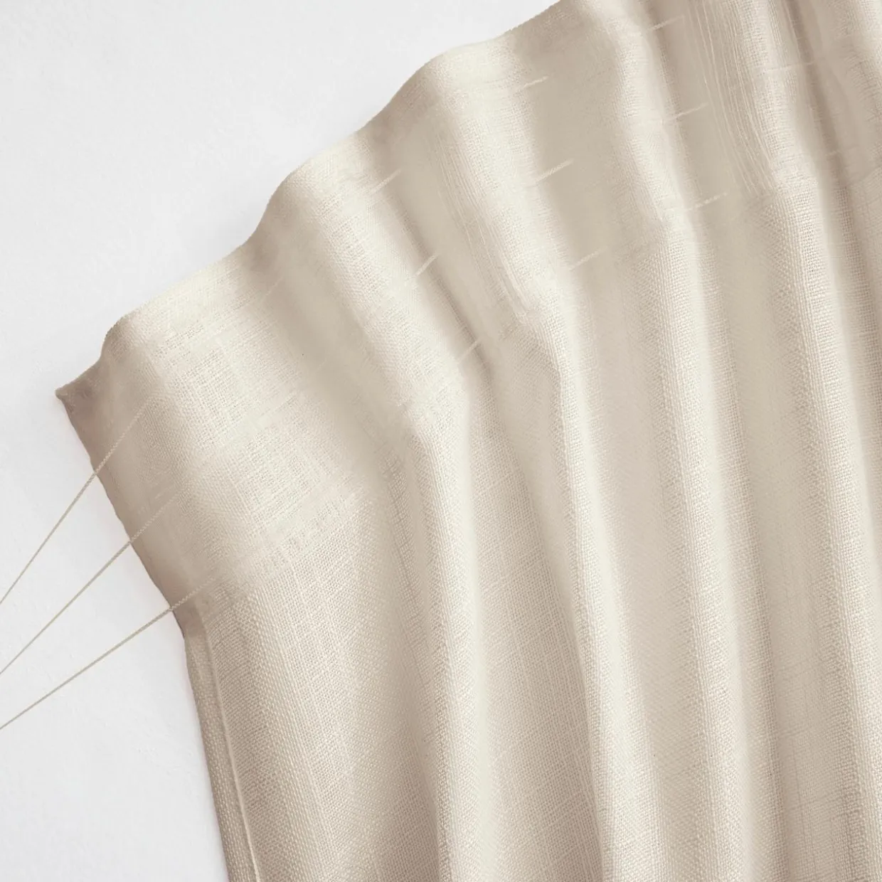 Voilage galon fronceur effet lin (140 x 240 cm) Robin Beige
