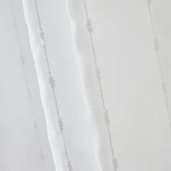 Voilage galon fronceur pompons (280 x 240 cm) Axel Blanc