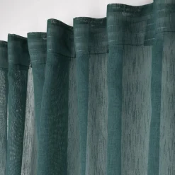 Voilage galon fronceur (140 x 260 cm) Derby Vert sapin