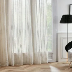 Voilage galon fronceur (280 x 240 cm) Théo Beige