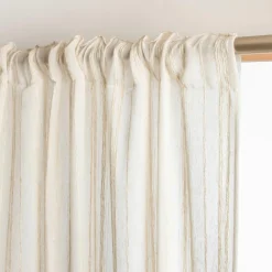 Voilage galon fronceur (140 x 240 cm) Théo Beige