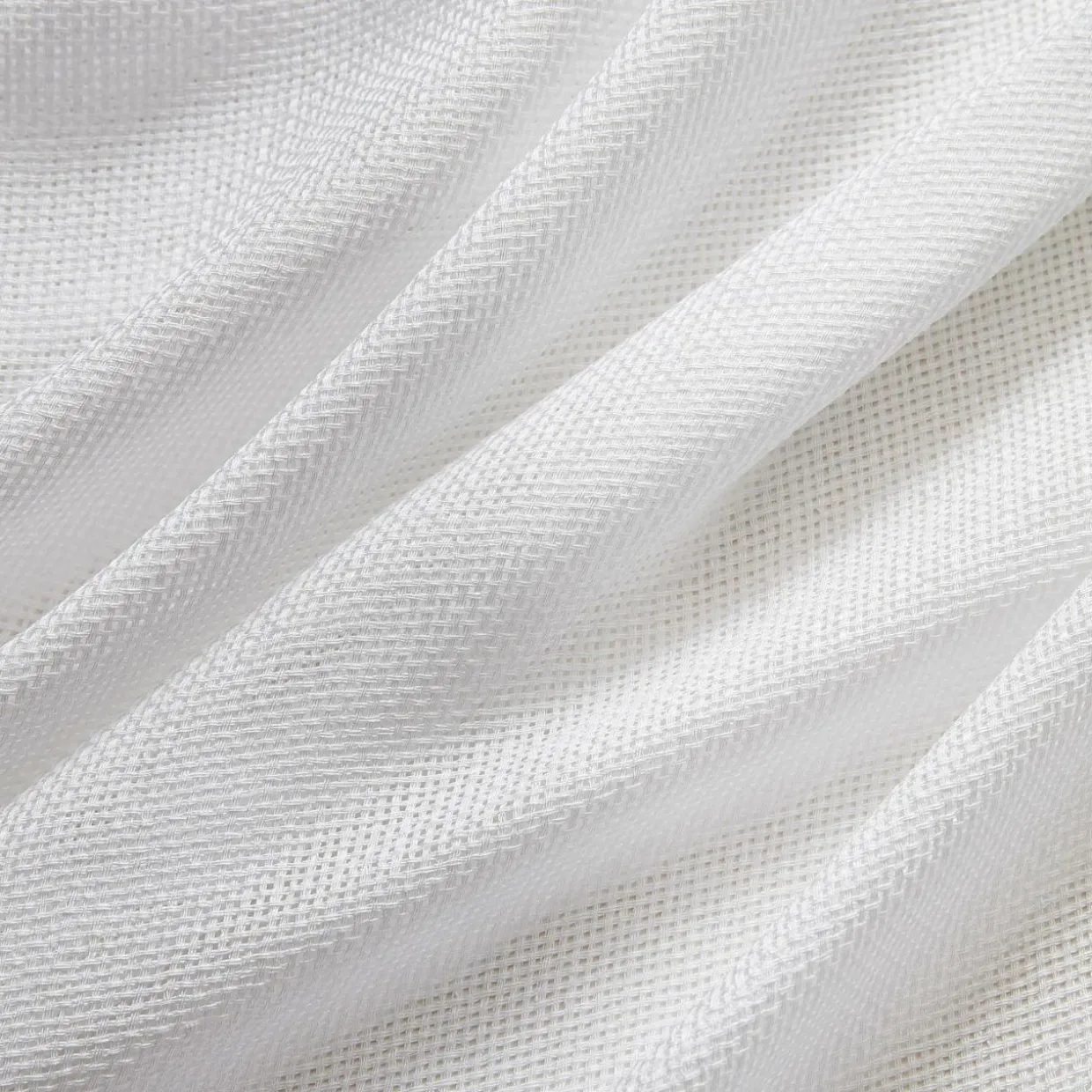 Voilage grande largeur effet lin (400 x 240 cm) Luca Blanc