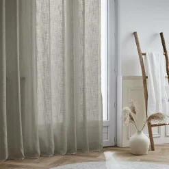 Voilage grande largeur effet lin (400 x 240 cm) Robin Taupe