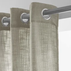 Voilage grande largeur effet lin (400 x 240 cm) Robin Taupe