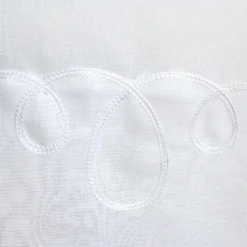 Voilage grande largeur œillets (240 x 240 cm) Solis Blanc