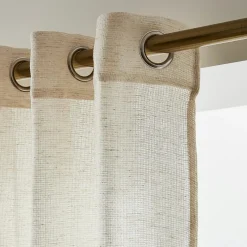 Voilage œillets effet lin (180 x 240 cm) Luca Beige