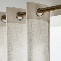 Voilage œillets effet lin (280 x 240 cm) Robin Beige