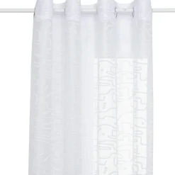 Voilage œillets (140 x 240 cm) Abstrait Blanc