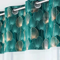 Voilage œillets (140 x 240 cm) Clairine Vert émeraude