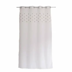 Voilage œillets (140 x 240 cm) Coeurs Beige