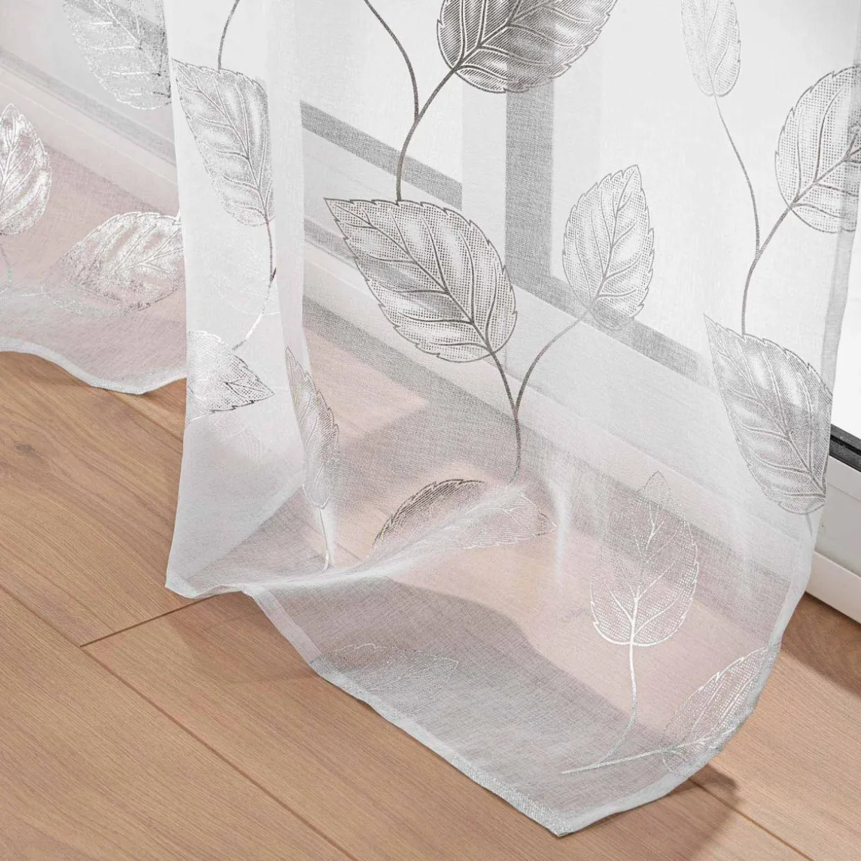 Voilage œillets (140 x 280 cm) Edelia Argent