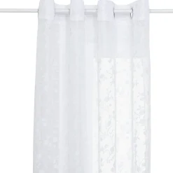 Voilage œillets (140 x 240 cm) Flore Blanc