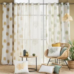 Voilage œillets (140 x 240 cm) Lotus Beige