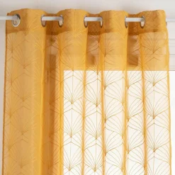 Voilage œillets (140 x 240 cm) Mia Jaune ocre