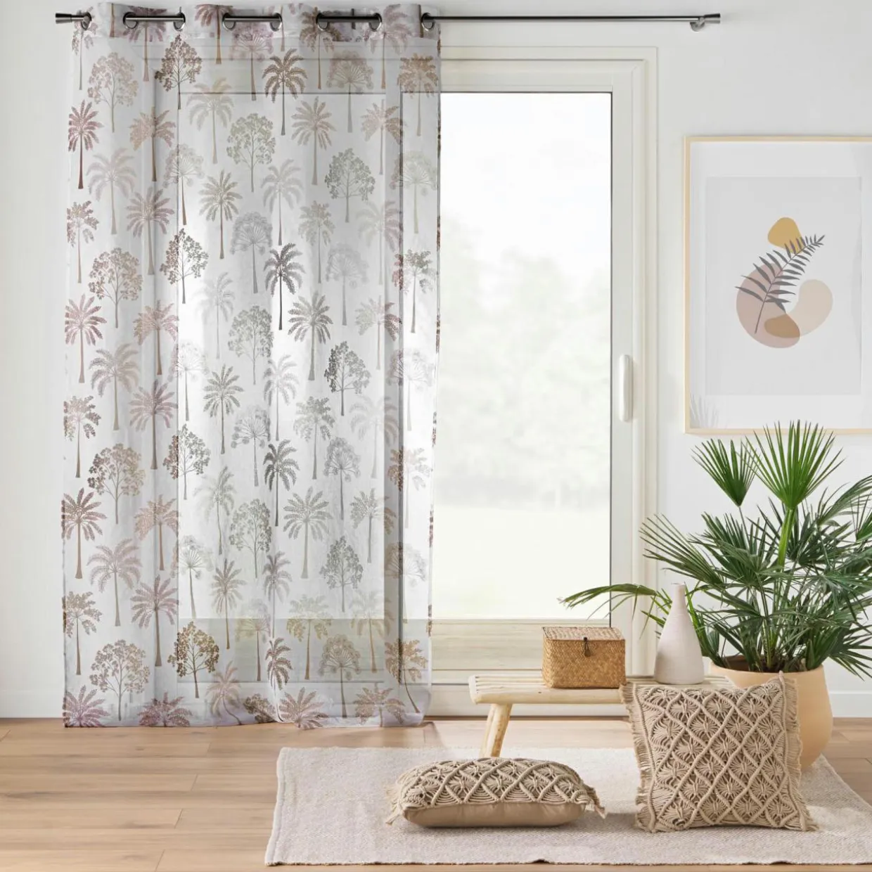 Voilage œillets (140 x 240 cm) Palmea Beige
