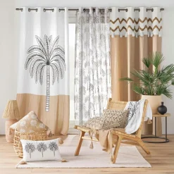 Voilage œillets (140 x 240 cm) Palmea Beige