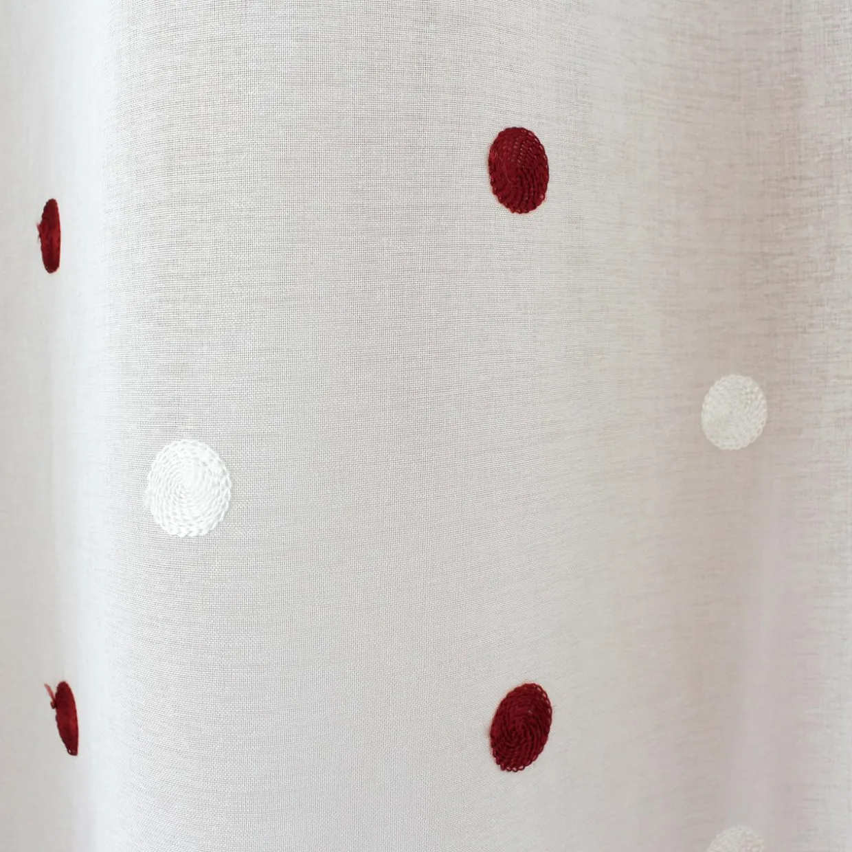 Voilage œillets (140 x 240 cm) Pointia Bordeaux