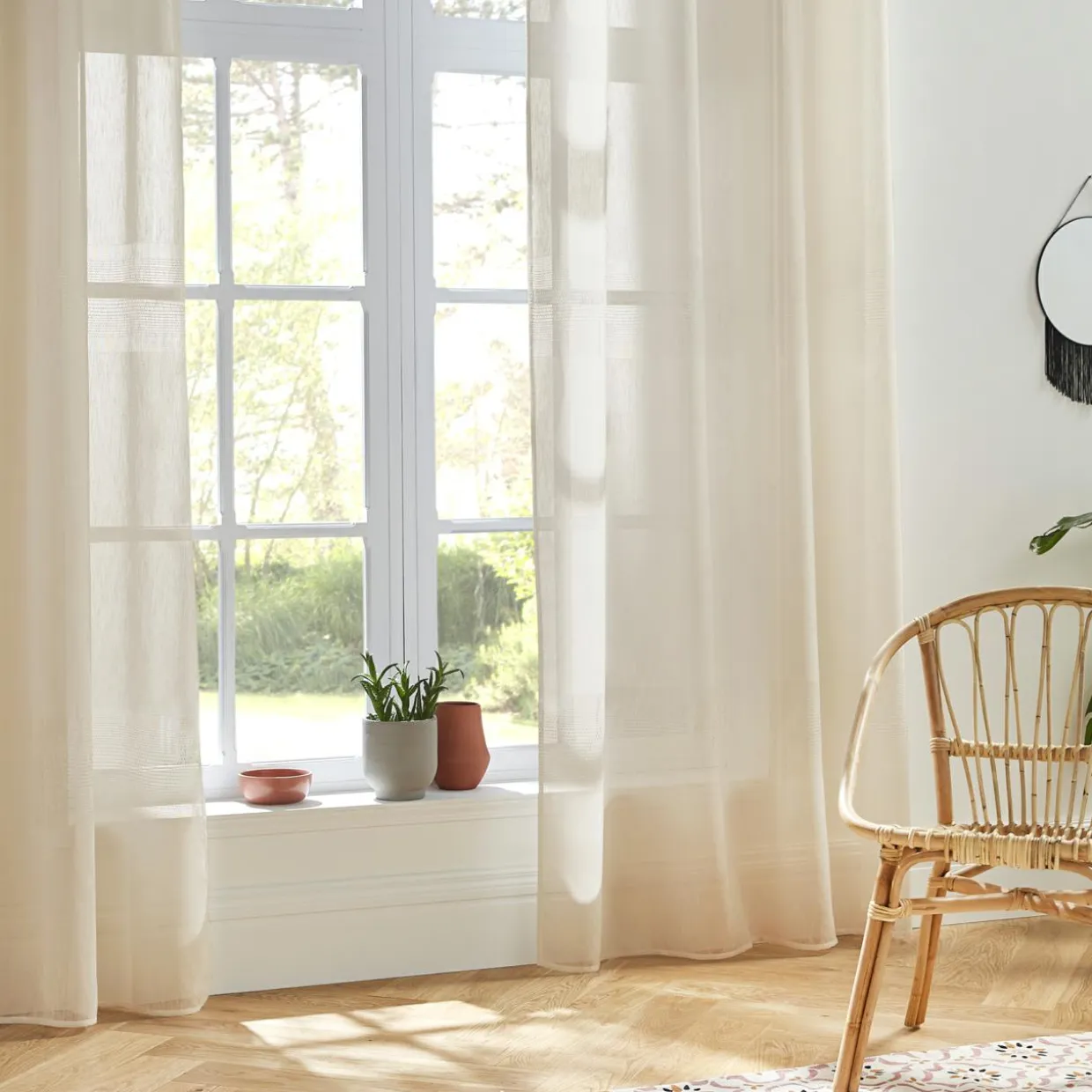 Voilage œillets (140 x 240 cm) Sab Beige