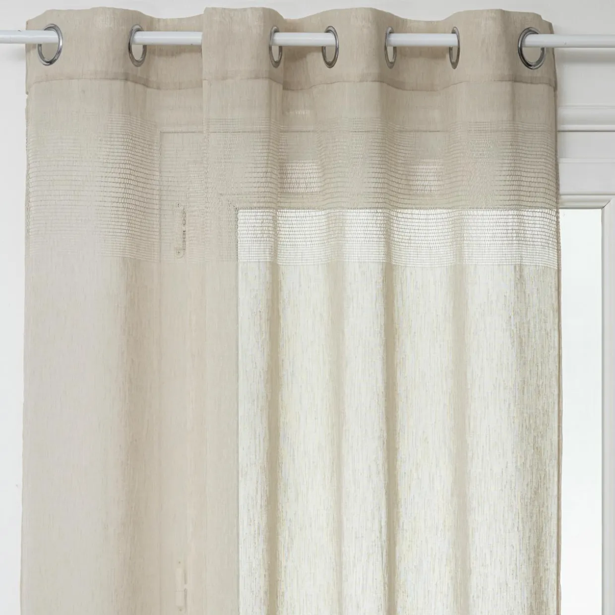 Voilage œillets (140 x 240 cm) Sab Beige