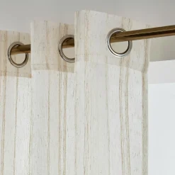 Voilage œillets (140 x 240 cm) Théo Beige