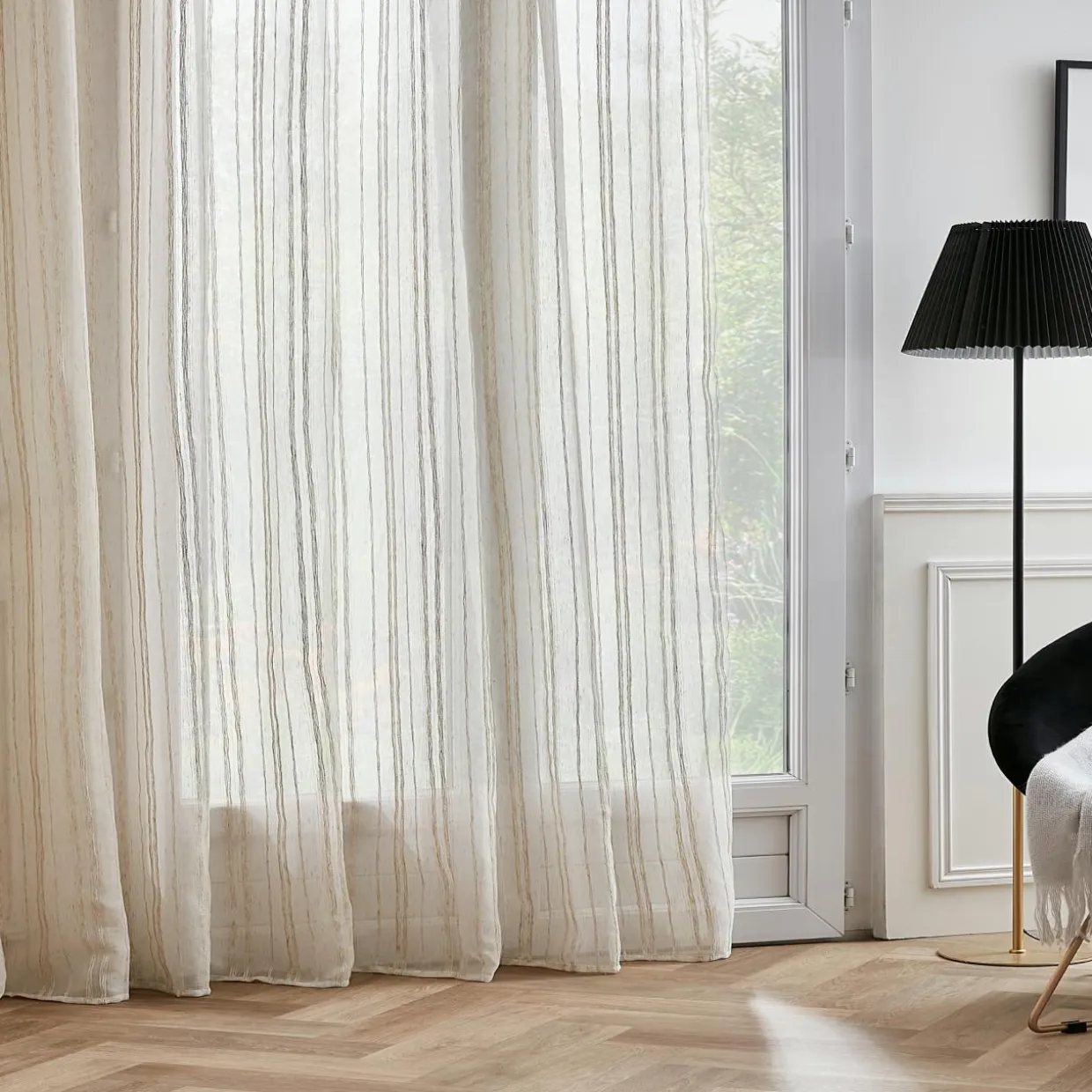 Voilage œillets (280 x 240 cm) Théo Beige