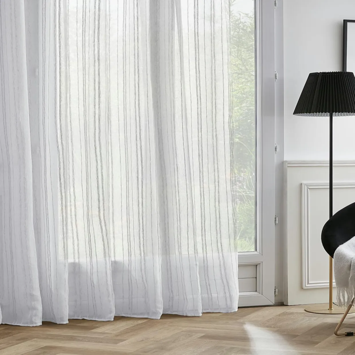 Voilage œillets (280 x 240 cm) Théo Blanc