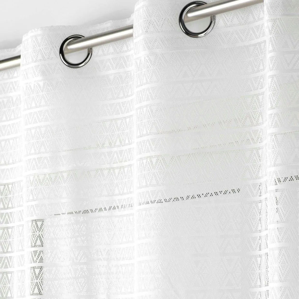Voilage maille (140 x 280 cm) Naomie Blanc
