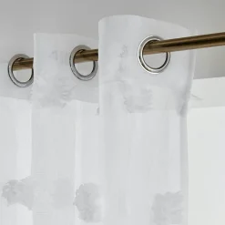 Voilage oeillets pompons (280 x 240 cm) Suzie Blanc