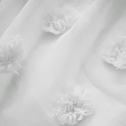 Voilage oeillets pompons (140 x 280 cm) Suzie Blanc