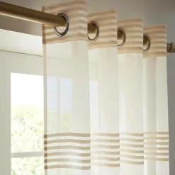 Voilage oeillets (140 x 240 cm) Noé Beige