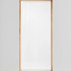 Voilage passe tringle effet lin tissé (90 x 200 cm) Haltona Blanc