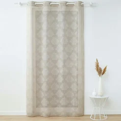 Voilage tissé (140 x 280 cm) Levita Taupe