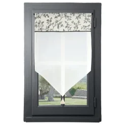 Voilage vitrage passe-tringle (60 x 90 cm) Clarine Ecru