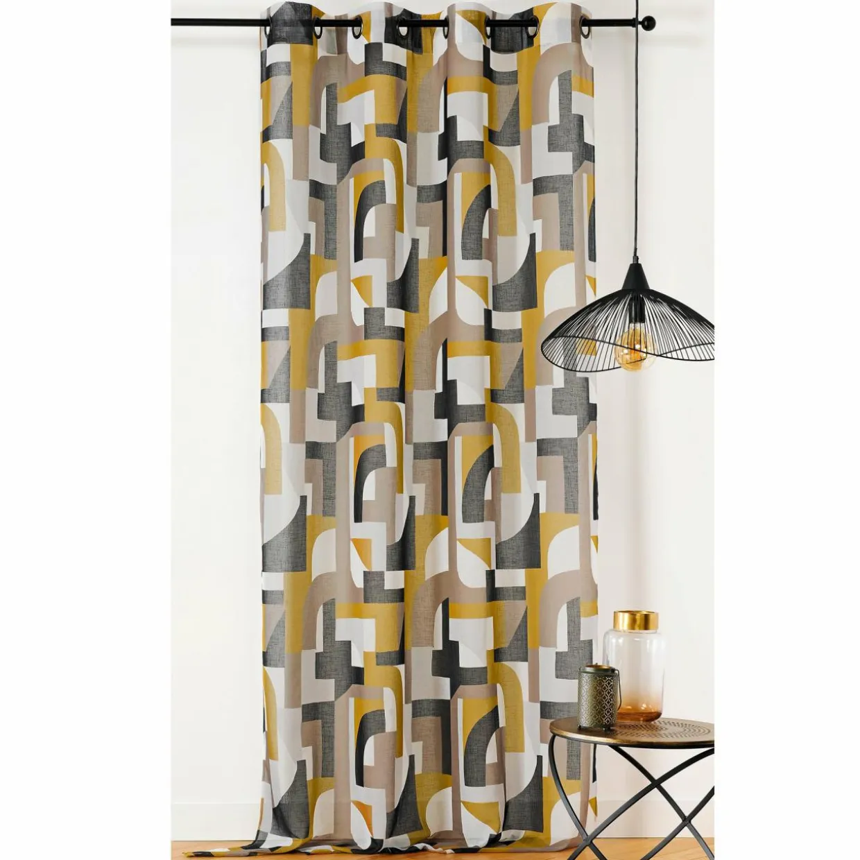 Voilage (145 x 280 cm) Antik Jaune moutarde