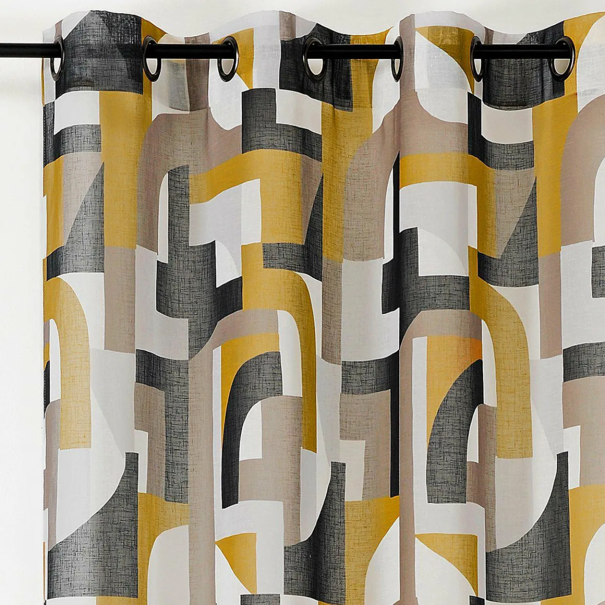 Voilage (145 x 280 cm) Antik Jaune moutarde
