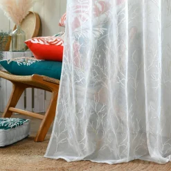 Voilage (140 x 260 cm) Corallys Ecru
